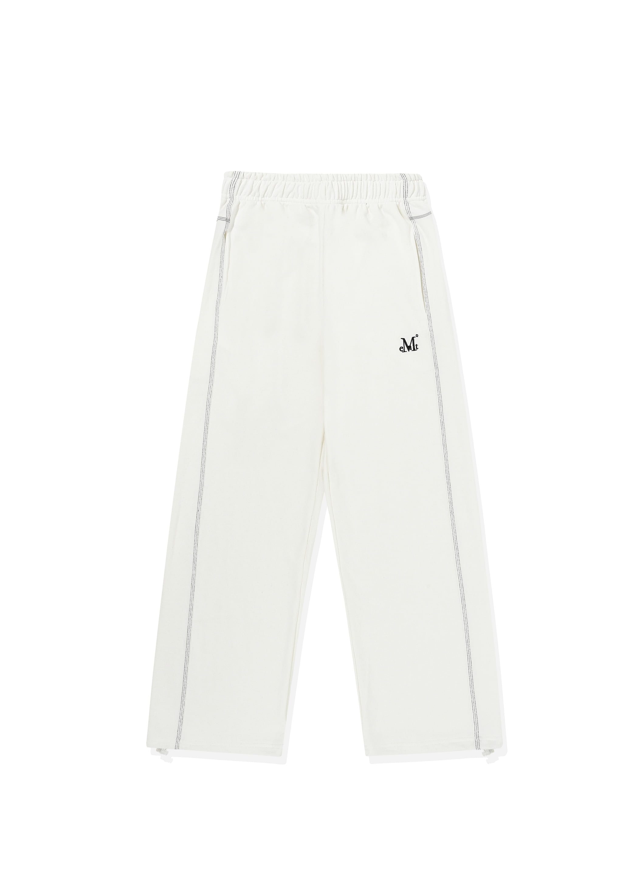 MUCENT BIG OVER WIDE SWEAT PANTS (WHITE)