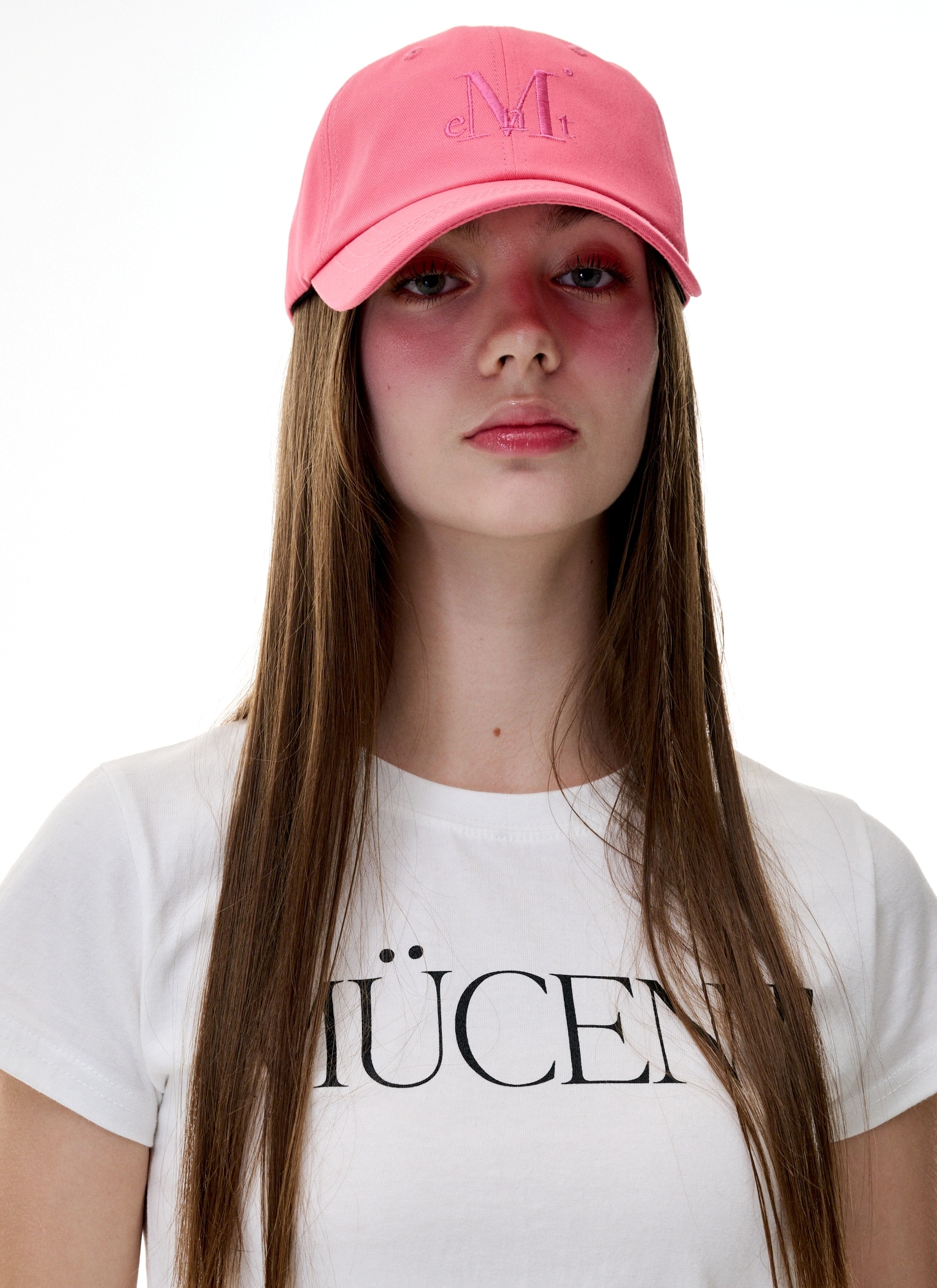 MUCENT SIGNATURE BALL CAP (Coral pink) 무센트 시그니처 볼캡 (코랄 핑크)