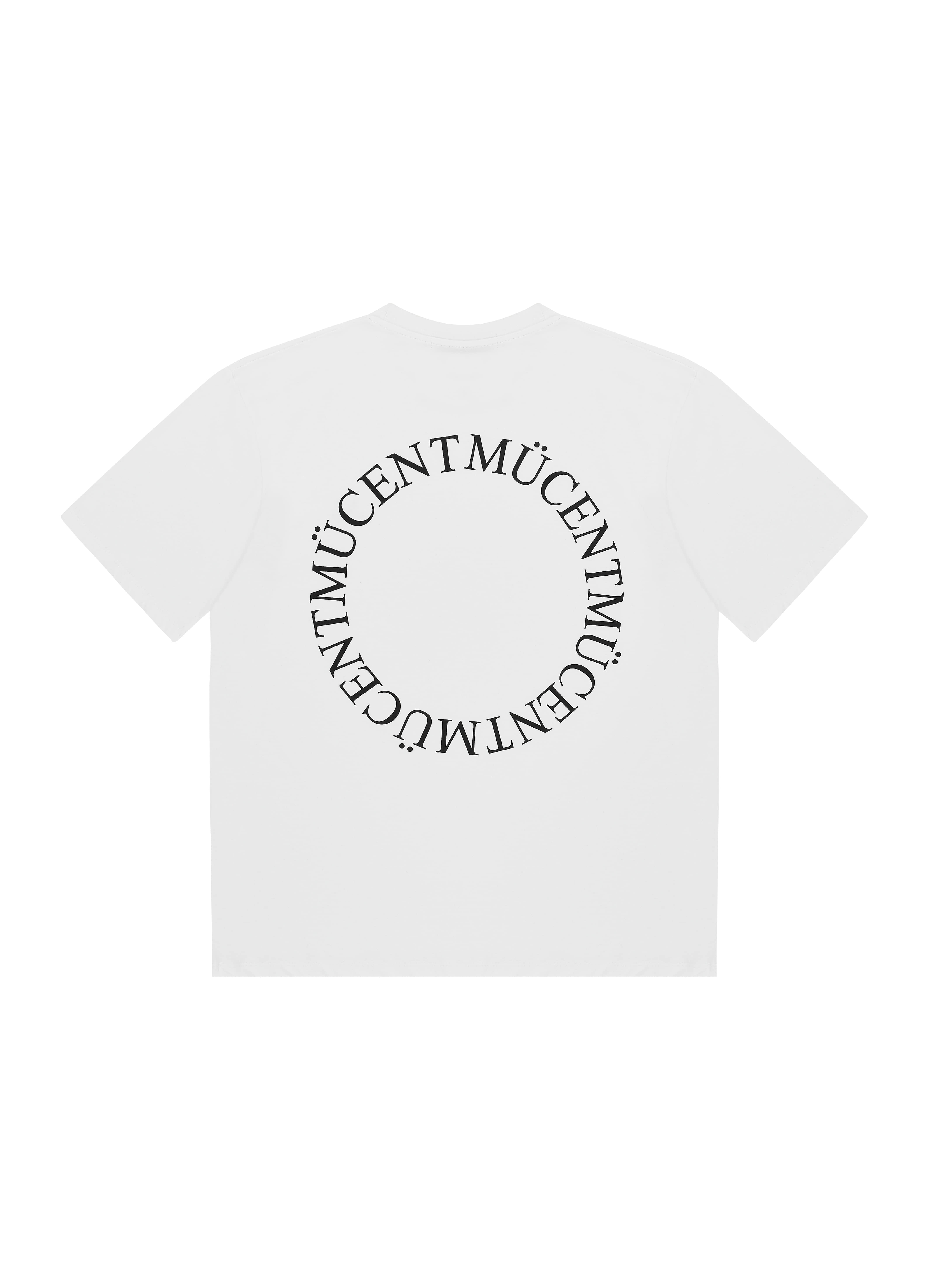 MUCENT SIGNATURE BACK LOGO LOOSE FIT T (WHITE)