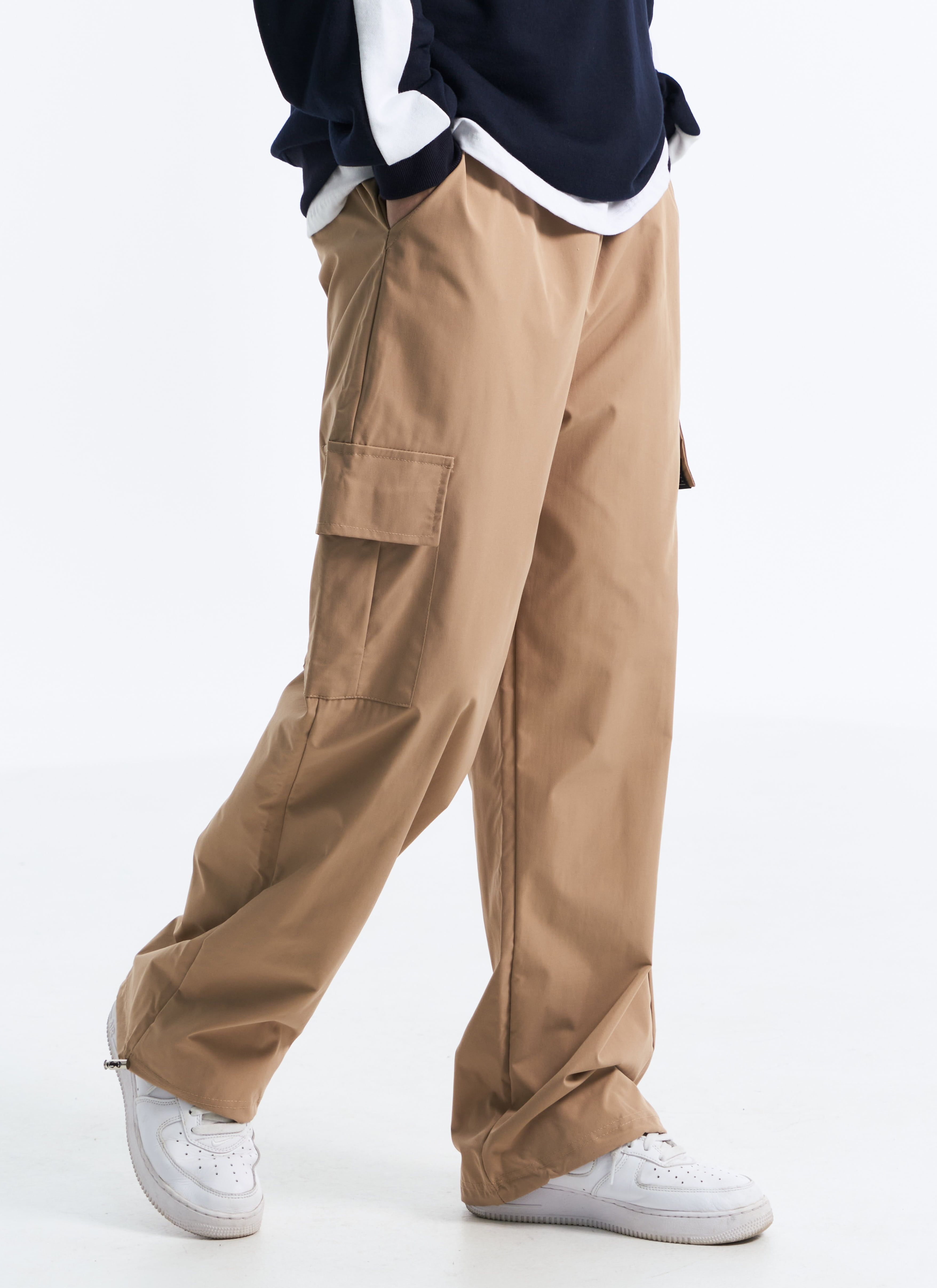 WIDE STRING CARGO PANTS (3Color)